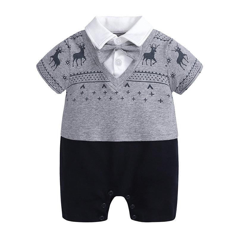 Baby Romper Gentleman Baby Jumpsuit - WOMONA.COM