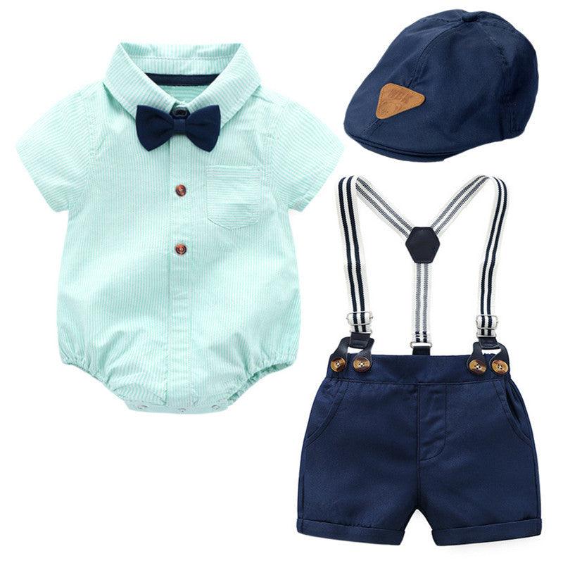 Climbing Clothes For Boys Gentlemen Romper Infant Clothes - WOMONA.COM