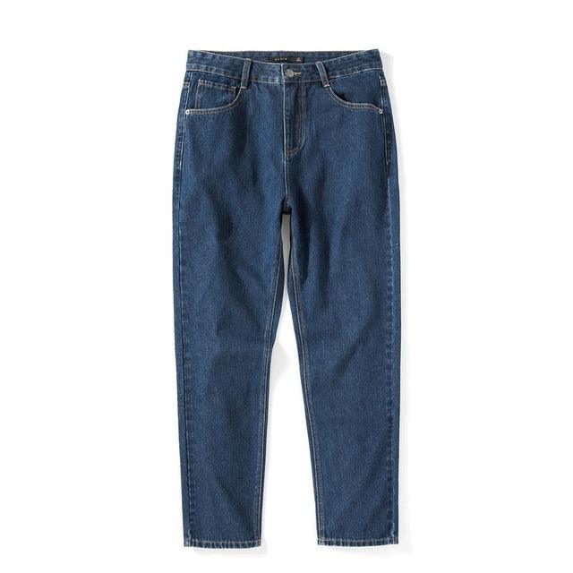 Denim Jeans Men New Loose Cotton Jeans Man - WOMONA.COM