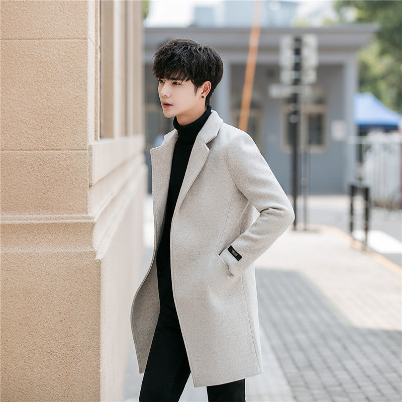 Handsome Plus Cotton Thick Woolen Coat