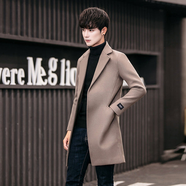 Handsome Plus Cotton Thick Woolen Coat