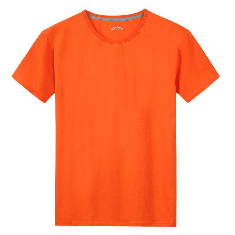 Men S Solid Color Cotton Short Sleeved T Shirt - WOMONA.COM