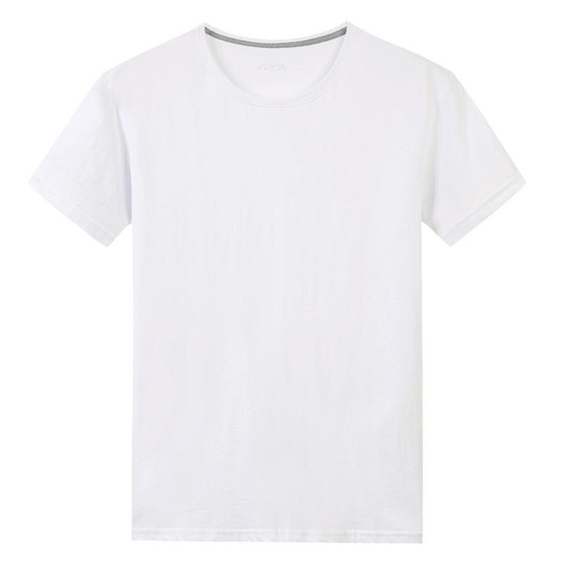 Men S Solid Color Cotton Short Sleeved T Shirt - WOMONA.COM