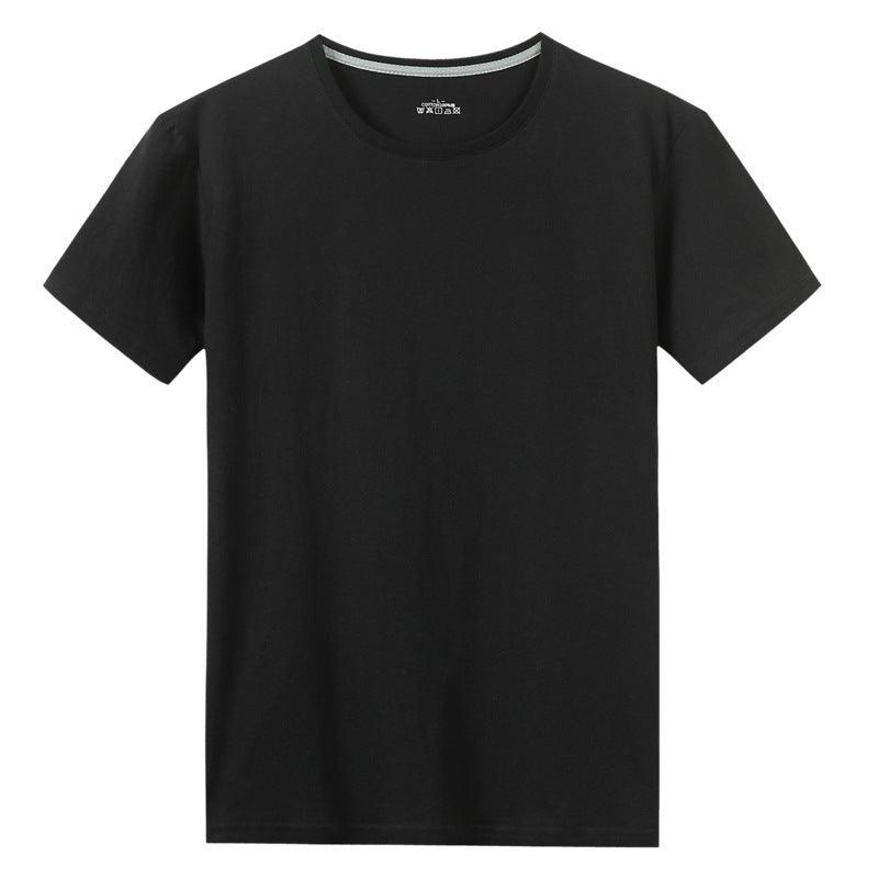 Men S Solid Color Cotton Short Sleeved T Shirt - WOMONA.COM