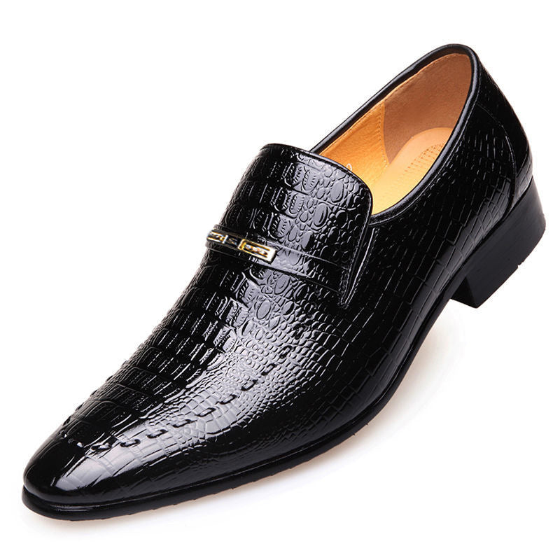 Men's Leather Shoes Large Size Low-Help - WOMONA.COM