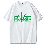 Camiseta de manga corta de algodón para hombre, nueva tendencia de rap, hip hop, hoja de cáñamo, droga, marihuana, camiseta de media manga para hombre