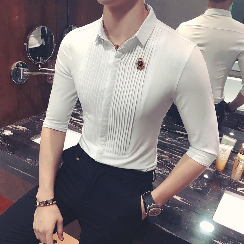 Men's Court-Style Shirt – Long or 3/4 Sleeve