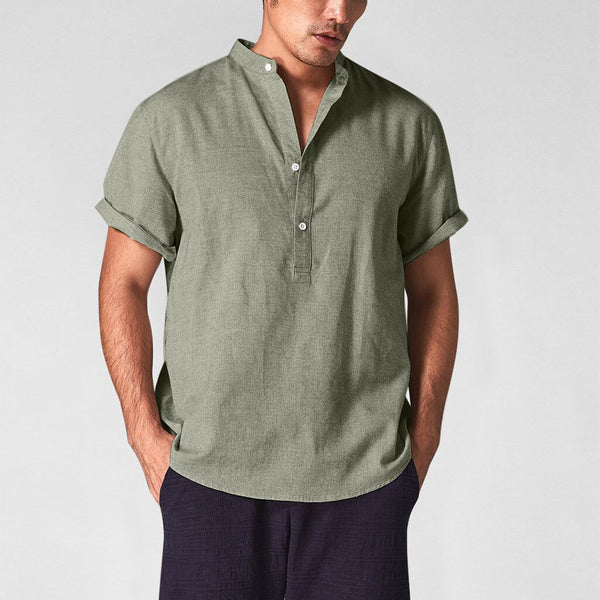 Cotton And Linen All-match Shirts And Linen Shirts - WOMONA.COM