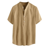 Cotton And Linen All-match Shirts And Linen Shirts - WOMONA.COM