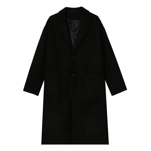 Korean Mid-Length Thick Woolen Coat Men'S - WOMONA.COM