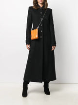 Slim Over-Length Woolen Coat With Large Patch Pockets