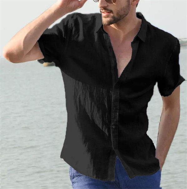 Summer Short-sleeved Casual Men's Shirts - WOMONA.COM