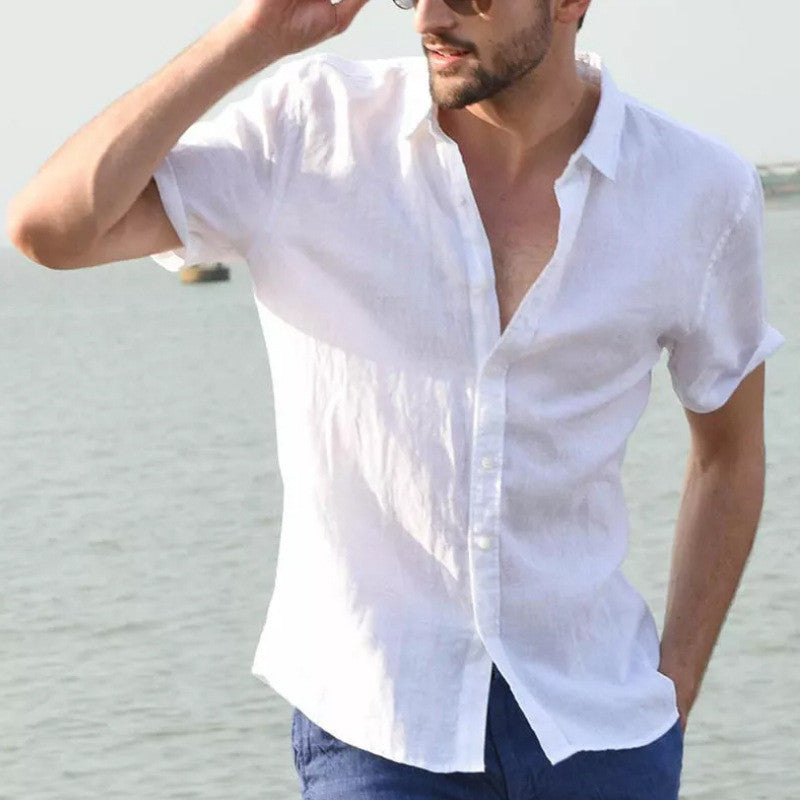 Summer Short-sleeved Casual Men's Shirts - WOMONA.COM