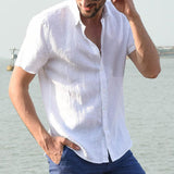 Summer Short-sleeved Casual Men's Shirts - WOMONA.COM