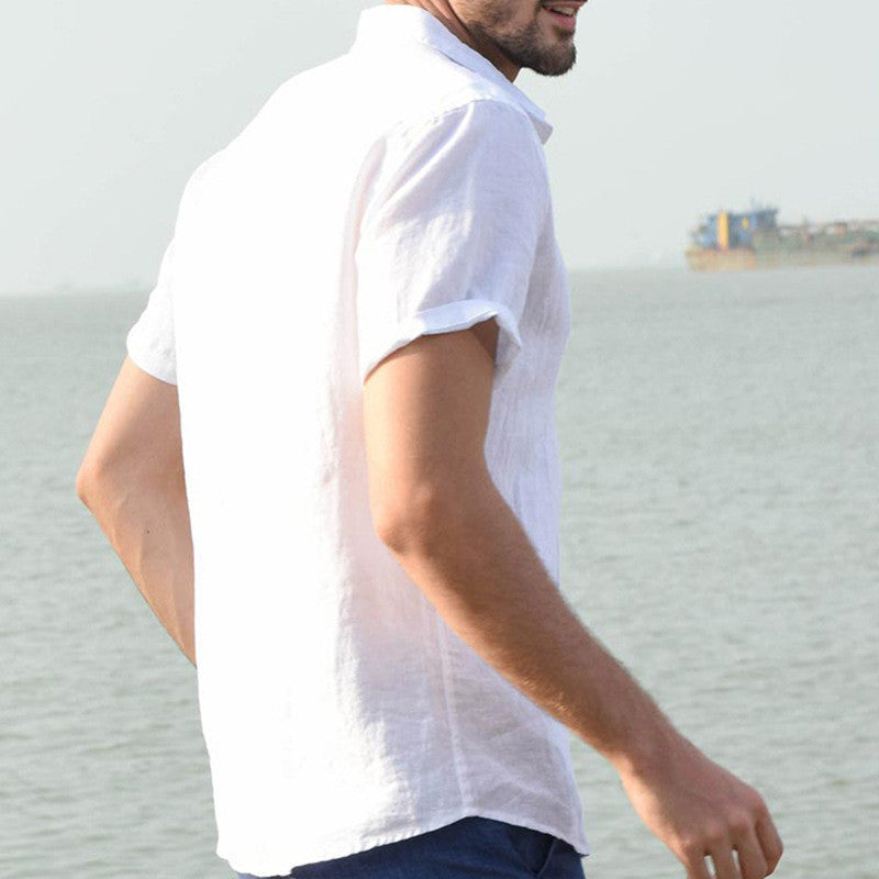 Summer Short-sleeved Casual Men's Shirts - WOMONA.COM