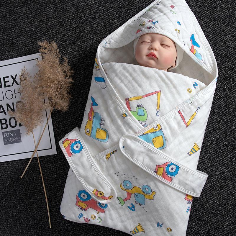 Cotton Baby Blanket Baby Blanket swaddling towel - WOMONA.COM