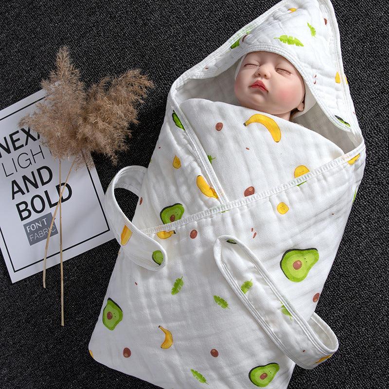 Cotton Baby Blanket Baby Blanket swaddling towel - WOMONA.COM