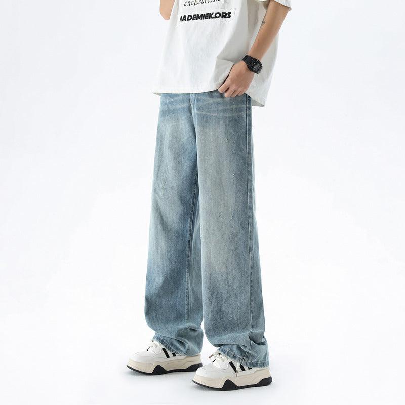 All-matching Loose Wide Leg Straight Long Pants - WOMONA.COM