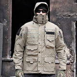 Mid-length Motorcycle Trench Coat Outdoor - WOMONA.COM