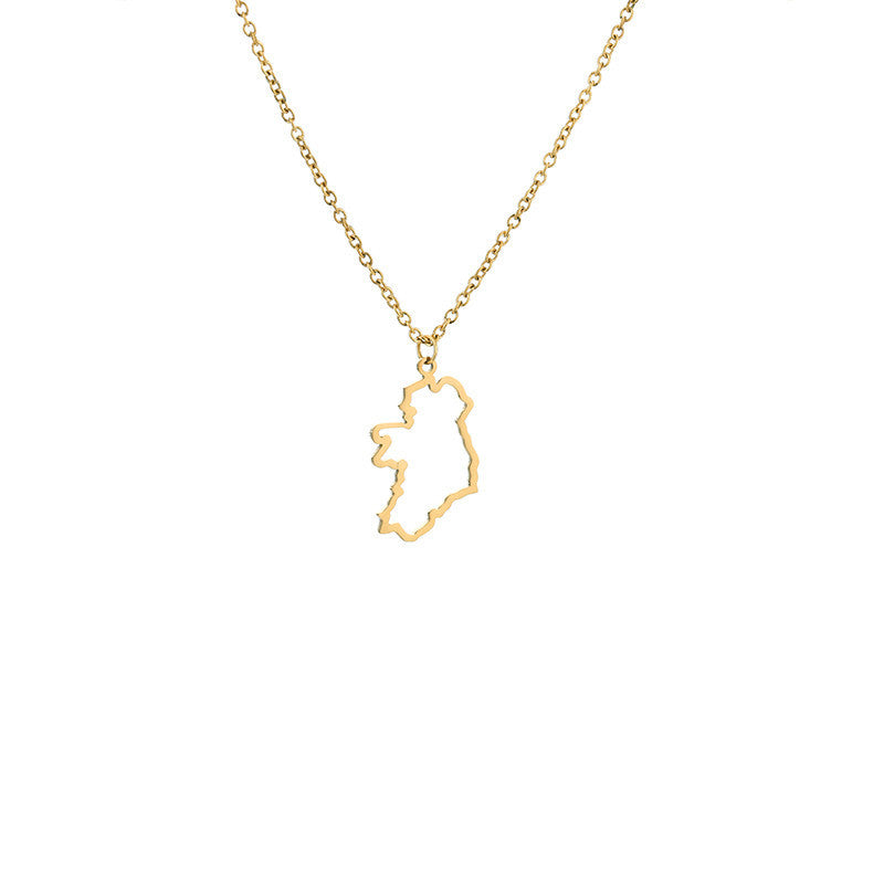 Country Map European Hometown Necklace - WOMONA.COM