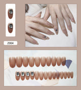 Fake Nails Finished Nail Patches Stickers - WOMONA.COM