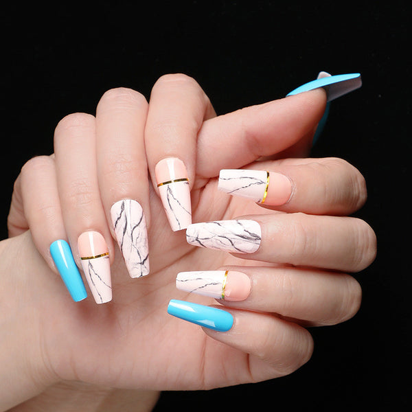 Ballet Coffin Fake Nails - WOMONA.COM