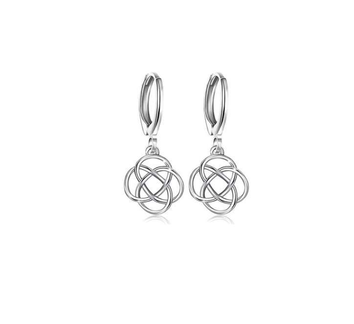 Simple Celtic knot earrings - WOMONA.COM