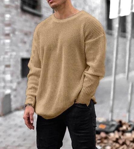 Sweater Men's Autumn And Winter New Fashion Knitted Top - WOMONA.COM