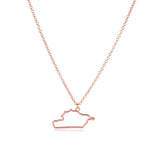 Country Map European Hometown Necklace - WOMONA.COM