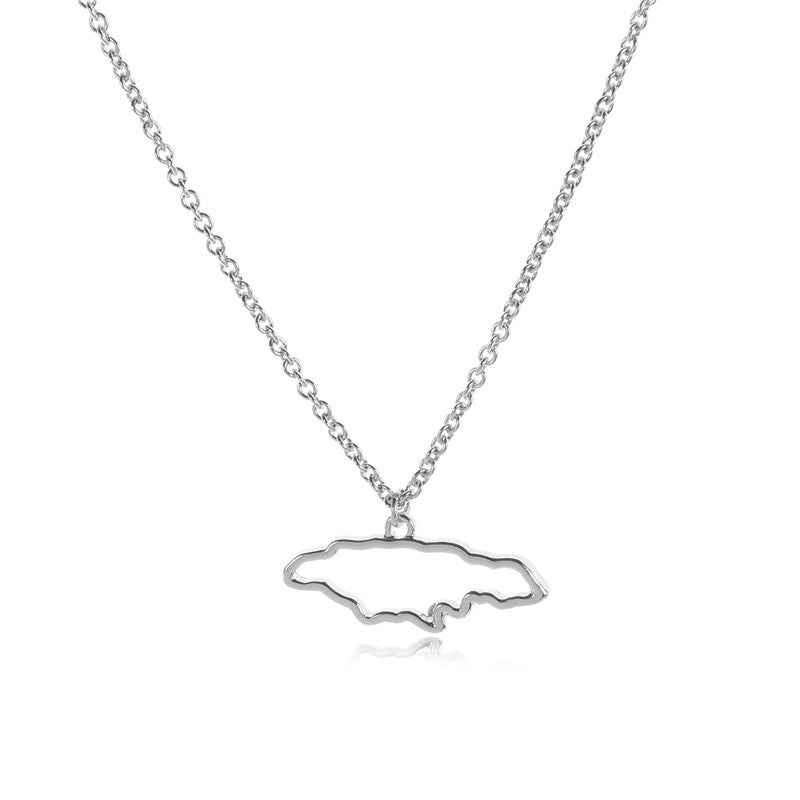 Country Map European Hometown Necklace - WOMONA.COM