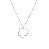 Country Map European Hometown Necklace - WOMONA.COM