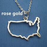 Country Map European Hometown Necklace - WOMONA.COM