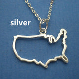 Country Map European Hometown Necklace - WOMONA.COM