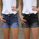 Ladies Slim Denim Shorts Casual Thin Sexy Hot Pants - WOMONA.COM