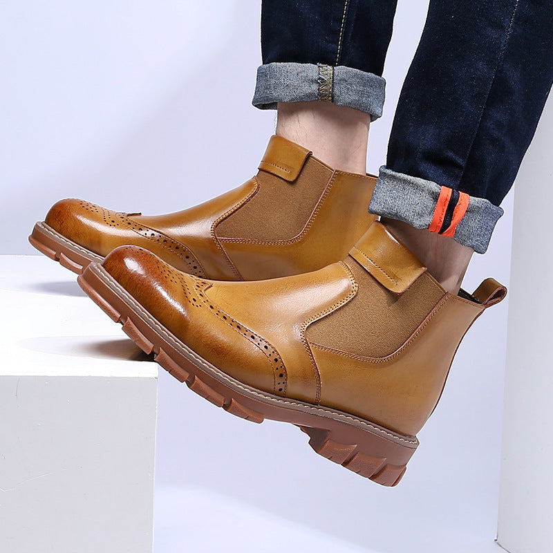 Botas Martin estilo coreano, botas cortas para hombre