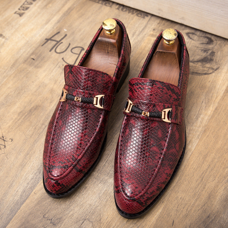 Men'S Shoes Red Hair Stylist Leather Shoes Men Wedding Shoes - WOMONA.COM