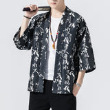 Mens Cardigan Loose Jacket Coat Baggy Tops - WOMONA.COM