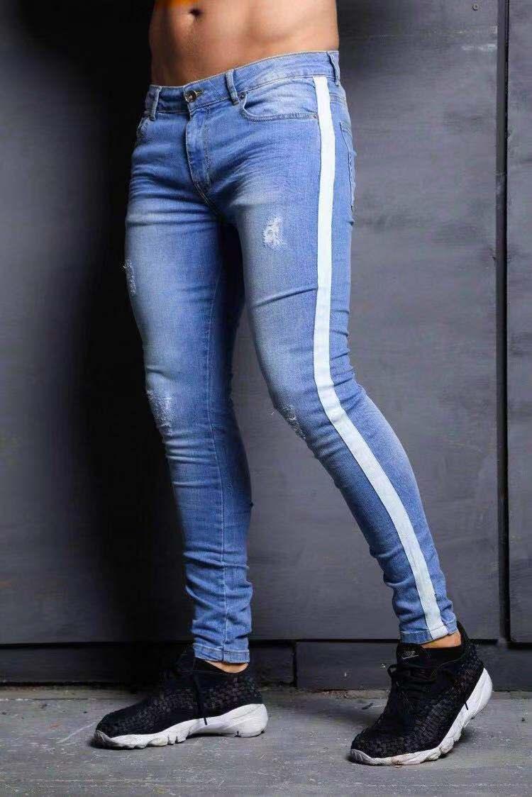 Wish Jeans For Men New Fashion Knee Holes - WOMONA.COM