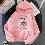 Ladies Sweatshirt Hoodie Casual Printed Top - WOMONA.COM