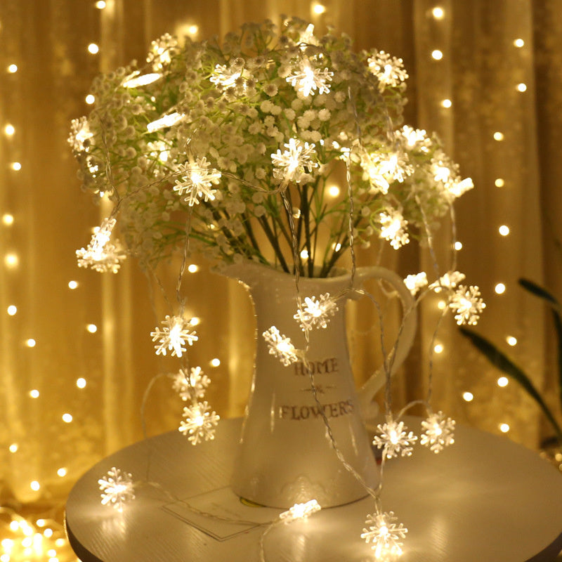 Snowflake String Light Garlands Ornaments Christmas