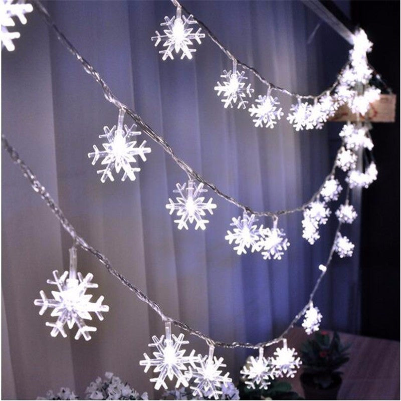 Snowflake String Light Garlands Ornaments Christmas