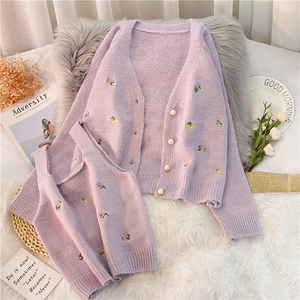 Spring New Temperament Sweater Knitted Cardigan - WOMONA.COM