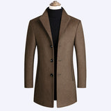 Business Casual Plus Cotton Wool Coat Men's - WOMONA.COM