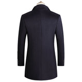 Business Casual Plus Cotton Wool Coat Men's - WOMONA.COM