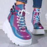 High-Heeled Colorful Short Boots Boots - WOMONA.COM