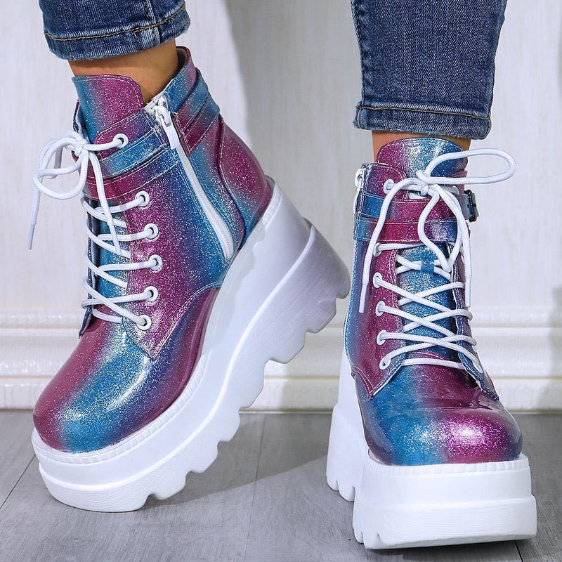 High-Heeled Colorful Short Boots Boots - WOMONA.COM