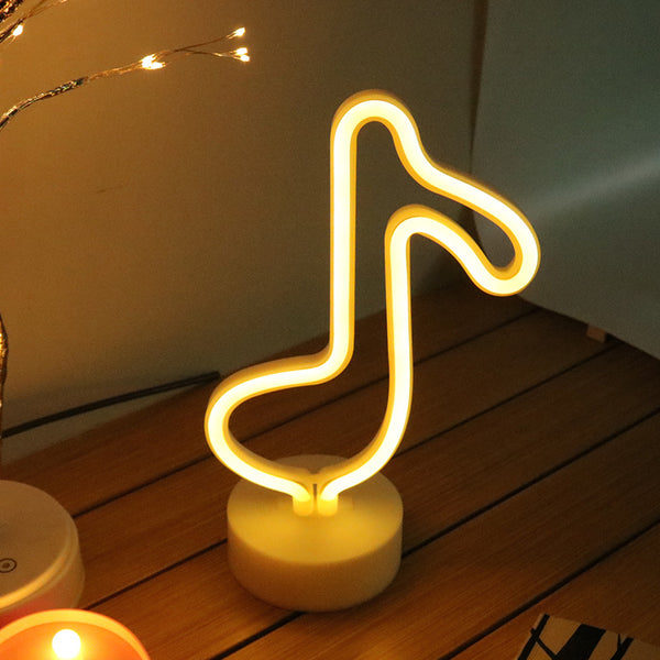 Desktop Led Neon Lights, Flamingo Christmas - WOMONA.COM