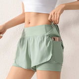 Summer New Fitness Shorts Women"s Breathable Running - WOMONA.COM