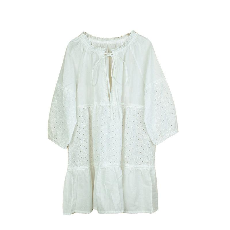 Sun Protection Clothing Women Loose Bikini Blouse - WOMONA.COM