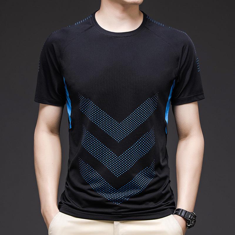 Elastic Quick Drying Fitness Field Basketball Training T-Shirt - WOMONA.COM